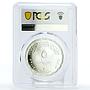 Egypt 5 pounds Jubilee Military Production Chariot Horse MS65 PCGS Ag coin 2004
