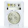 Czechoslovakia 500 korun Birthday Comenius Komensky MS68 PCGS silver coin 1992