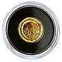 Mexico 1/20 onza Native Working Gold Melting Teocuitlatl proof Au coin 1999