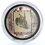 British Virgin Islands 10 dollars Albrecht Durer Hare Art colored Ag coin 2011