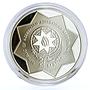 Azerbaijan 50 manat Football World Cup in Germany Two Players silver coin 2004