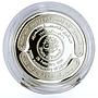 Kuwait 5 dinars 5th Anniversary Liberation Day Fingerprint proof Ag coin 1996