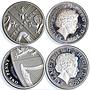 Britain set of 12 coins The 2009 UK Coinage gilded silver coins 2009