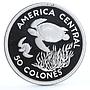 Costa Rica 50 colones Conservation of Nature Green Turtle proof silver coin 1974