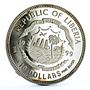 Liberia 10 dollars Transrapid-08 Train Railways Railroad proof silver coin 1999