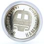 Liberia 10 dollars Transrapid-08 Train Railways Railroad proof silver coin 1999