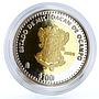 Mexico 100 pesos 180 Years Federation Michoacan Coat of Arms AgAu coin 2004
