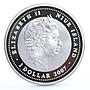 Niue 1 dollar Russian Nature Siberian Sable Animals Fauna proof silver coin 2007