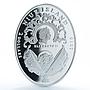 Niue 2 dollars Imperial Faberge Eggs Clover Leaf Egg zircons silver coin 2010