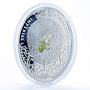 Niue 2 dollars Imperial Faberge Eggs Clover Leaf Egg zircons silver coin 2010