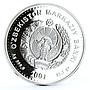 Uzbekistan 100 som Independence Olympic Glory Museum Judo Wrestling Ag coin 2001