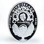 Niue 2 dollars Imperial Faberge Eggs Clover Leaf Egg zircons silver coin 2010