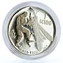 Malta 1 scudo FAO World Food Day Man Wrestling Locust proof silver coin 1981