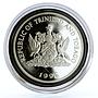 Trinidad and Tobago 1 dollar 50th Anniversary of FAO Banana silver coin 1995