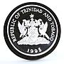 Trinidad and Tobago 1 dollar 50th Anniversary of FAO Banana silver coin 1995