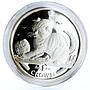 Isle of Man 1 crown Home Pets Scottish Fold Cat Animals proof silver coin 2000