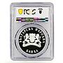 Bulgaria 10 leva Wild Animals series Monk Seal PR67 PCGS silver coin 1999