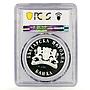 Bulgaria 10 leva Wild Animals series Monk Seal PR64 PCGS silver coin 1999
