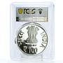 India 100 rupees 150 Years of the Kuka Movement PR69 PCGS silver coin 2007