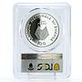 Rwanda 100 francs Endangered Wildlife Gorilla Fauna PR70 PCGS silver coin 1993