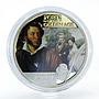 Niue 2 dollars Poets of the Golden Age Pushkin silver golded coin 2012