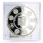 Ecuador 1 sucre Olympic Games Race Walking Sportsman proof silver coin 2007