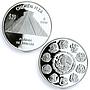 Mexico set of 5 coins Chichen Itza Buildings Architecture proof Ag coins 2007