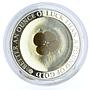 Palau 5 dollars Lucky Symbols Clover Leaf Good Luck gilded silver coin 2006