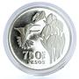 Colombia 750 pesos Endangered Wildlife Colibri Bird Fauna proof silver coin 1978