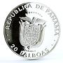 Panama 20 balboas Discoverer of the Pacific proof silver coin 1985