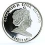 Cook Islands 5 dollars Pechersk Gate Trinity Church Architecture Ag coin 2008