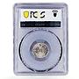 Hong Kong 10 Cents State Coinage Queen Victoria MS62 PCGS silver coin 1899