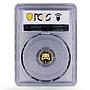 Bulgaria 5 leva Athens Olympic Games Gymnastics Sports PR69 PCGS gold coin 2002