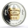 Mongolia 500 togrog Johannes Gutenberg Book Printing PR69 PCGS silver coin 1999