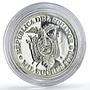 Ecuador 1000 sucres 45th President Osvaldo Hurtado Politics silver coin 2020