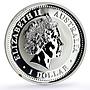 Australia 1 dollar Lunar Calendar series I Year of the Monkey silver coin 2004