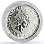 Australia 1 dollar Lunar Calendar series I Year of the Monkey silver coin 2004