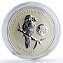 Australia 1 dollar Australian Kookaburra Bird Fauna silver coin 2005