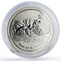 Australia 50 cents Lunar Calendar series II Year of the Mouse silver coin 2008