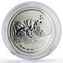 Australia 50 cents Lunar Calendar series II Year of the Mouse silver coin 2008