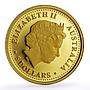 Australia 5 dollars Discovers Brown Snake Animals Fauna proof gold coin 2008