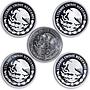 Mexico set of 15 coins Football World Cup 1986 silver coins 1985 - 1986