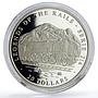 Liberia 20 dollars Trains Railway Locomotive Serie 214 silver coin 2002