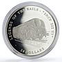 Liberia 20 dollars Trains Railway Locomotive SNCF 232 U1 silver coin 2003