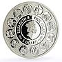 Niue 1 dollar Alphonse Mucha Zodiac Signs series Aries colored silver coin 2011
