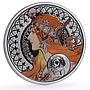 Niue 1 dollar Alphonse Mucha Zodiac Signs series Aries colored silver coin 2011