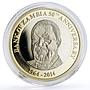 Zambia 50 kwacha 50th Anniversary of National Central Bank proof CuNi coin 2014