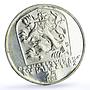 Czechoslovakia 25 korun 25th Anniversary of Slovak Uprising silver coin 1969