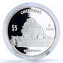 Mexico 5 pesos Chichen Itza Observation Building Architecture silver coin 2012