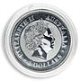 Australia 8 Dollars Year of the Pig Lunar Series I 5 Oz Silver Coin 2007